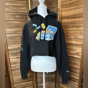 Champion x Monopoly Cropped Women’s Hoodie Reverse Weave